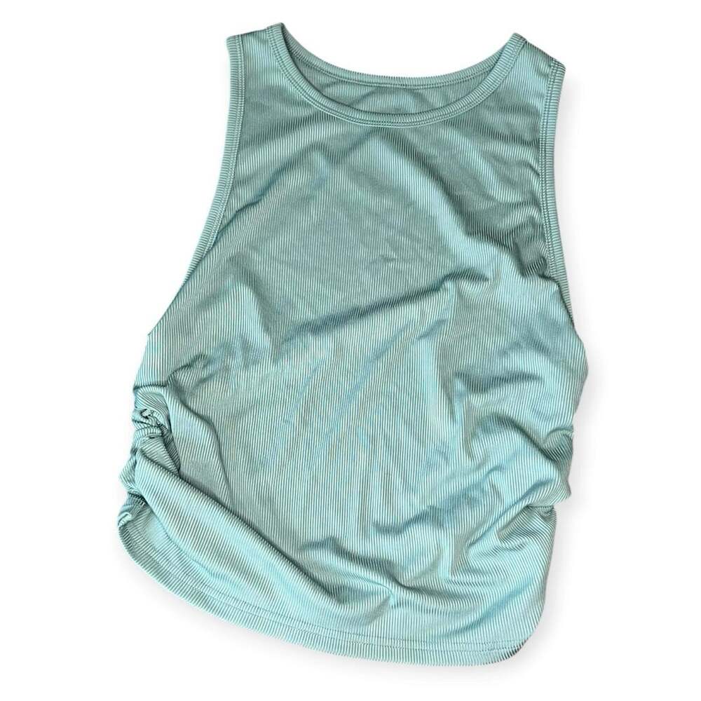 Tank Top Ribbed Light Blue XL - Picture 1 of 2